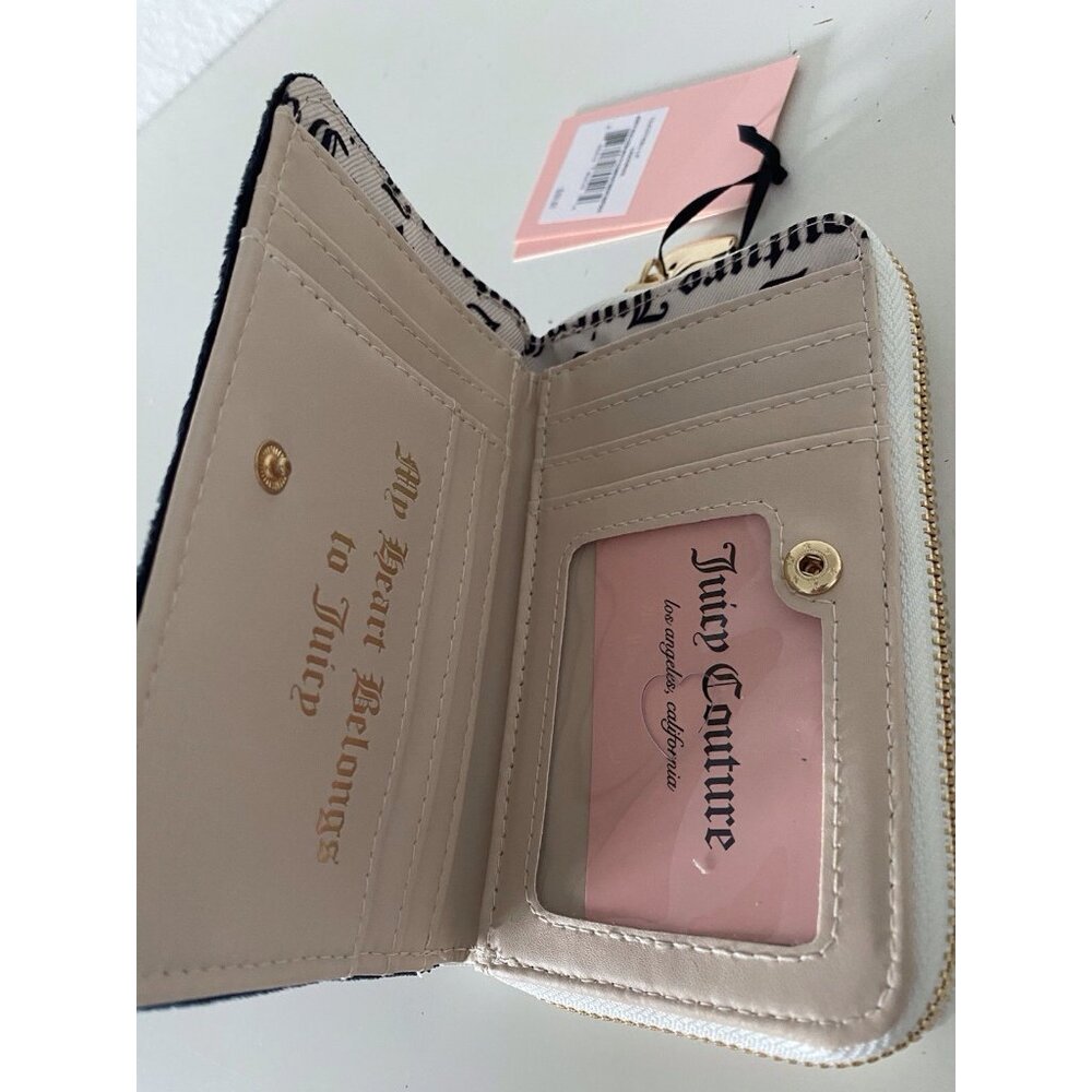 Juicy Couture Juicy In Bloom Multi Compartment Bifold Wallet‎ Liquorice NEW - Picture 5 of 13